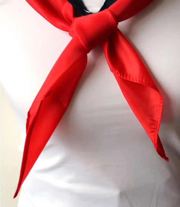 Школьная форма для японской средней школы аксессуары разноцветный в треугольник шарф золотой Карп галстук моряк шарф вода голубой красный