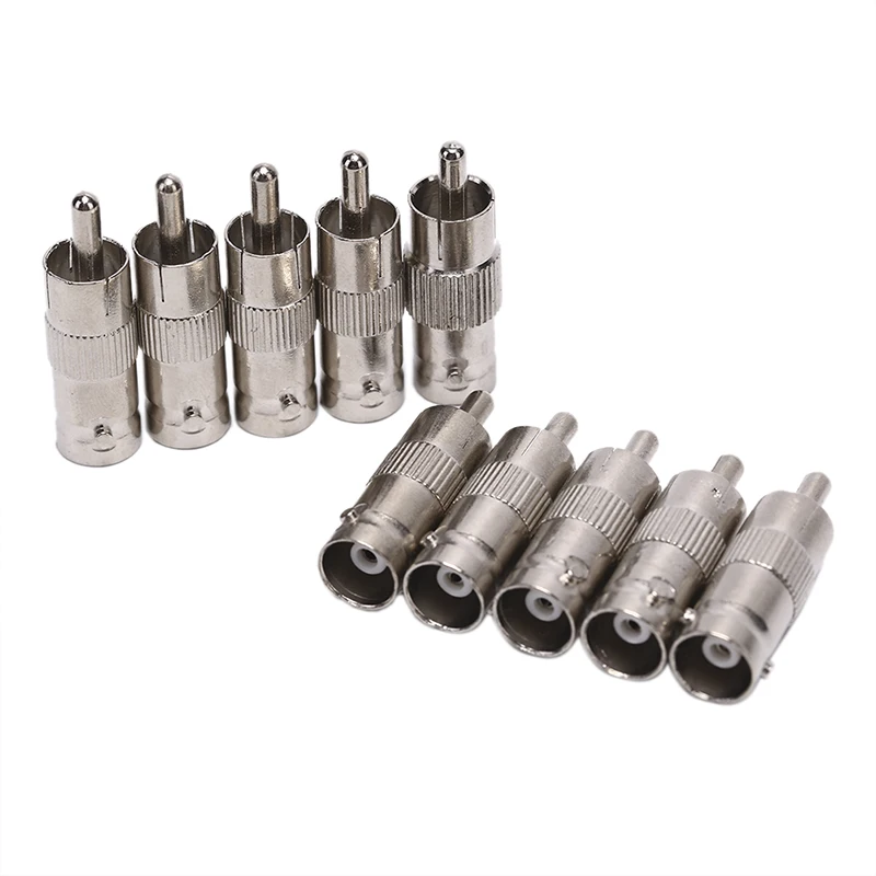 10pcs/lot BNC Female Jack To RCA AV Male Plug Connector Adaptor for CCTV Security Camera Surveillance Video | Безопасность и