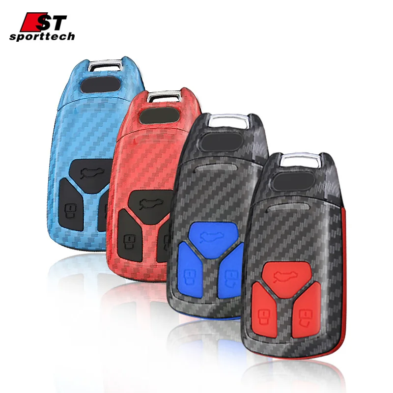 

Car Key Case For AUDI A4L A6L Q7 A5 TT Key Ring Case Cover Holder KeyChain For Audi Accessories Auto Turning Parts Car Styling