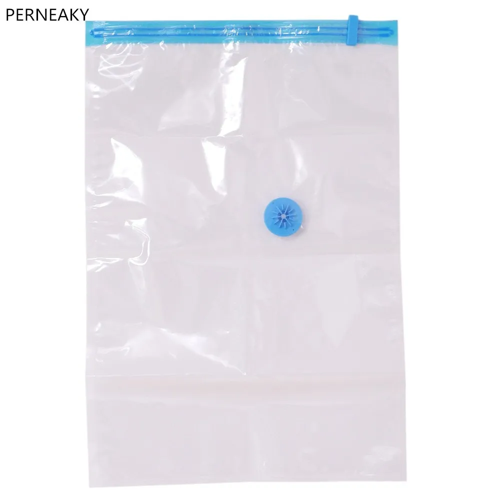 

Vacuum Storage Clear Border Foldable Compressed Organizer Space saved Seal Bag