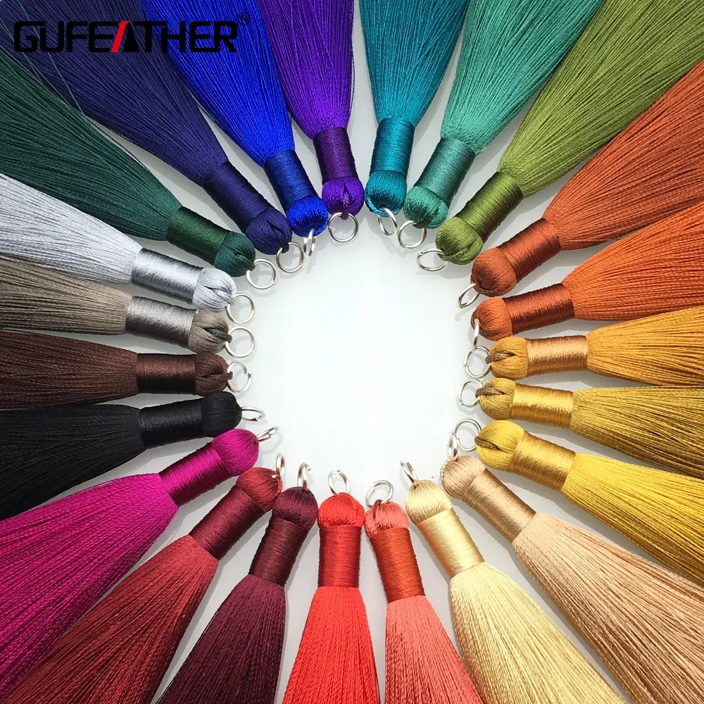 GUFEATHER L62/8cm/Silk Tassel/jewelry accessories/accessories parts