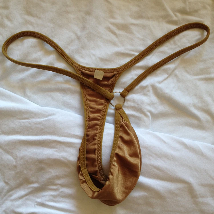 

New Men's Sexy Underwear Pouch G-string Thong w/ Loop One size 30"-34"