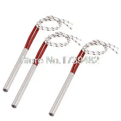 220V 300W 2-Wire Industry Mold Cartridge Heater Heating Element 8mm x 80mm 3Pcs mold heating element cartridge heater 10 2 wire 110v 400w 9 5mm x 100mm