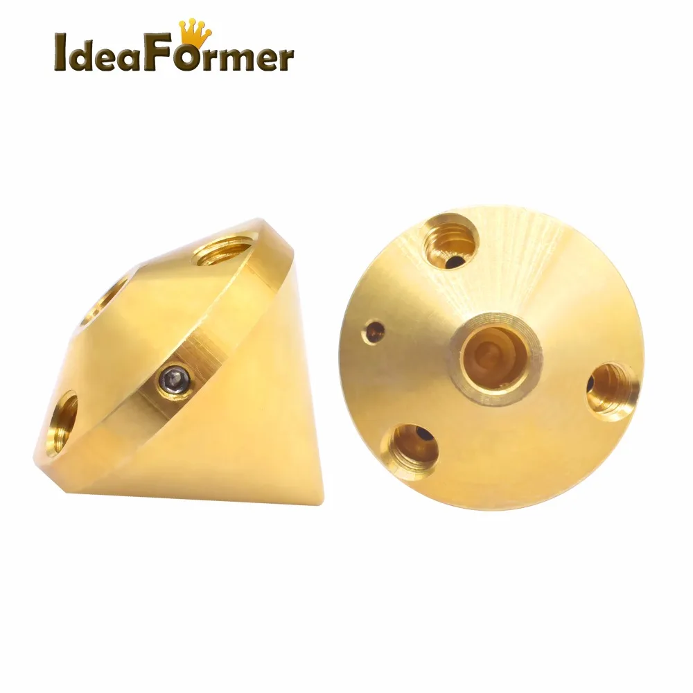

3D Printer 3 in 1 out Nozzle multi color brass Extruder Diamond hotend 0.4mm 1.75mm Filament Reprap 3D printer parts