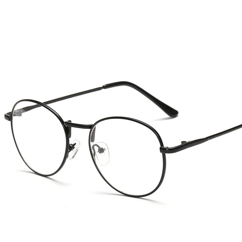 Металлические круглые винтажные очки близорукости мужские короткие очки для коррекции зрения женщины мужчины-100-150-200-250-300-350-400