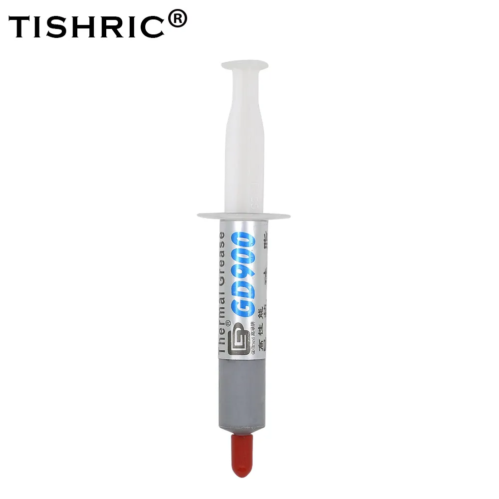 

TISHRIC High Performance 7g GD900 Thermal Grease Paste Compound Silicone Glue Heat for Computer Desktop Processors CPU Heat Sink