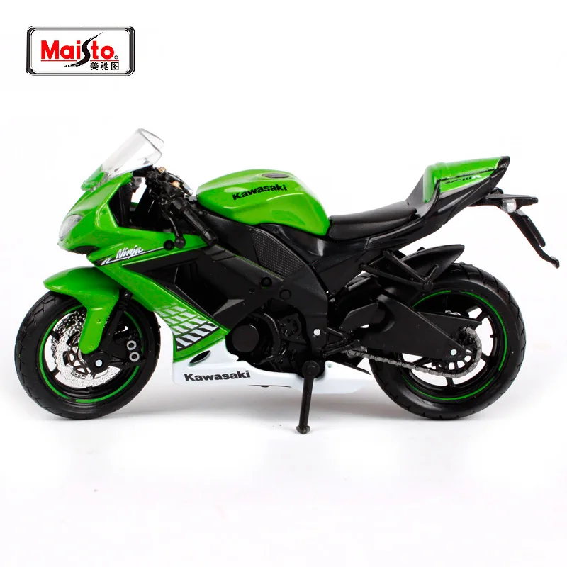 Мотоциклетный велосипед MAISTO 1:18 Kawasaki Ninja ZX 10R модель под давлением игрушка новинка