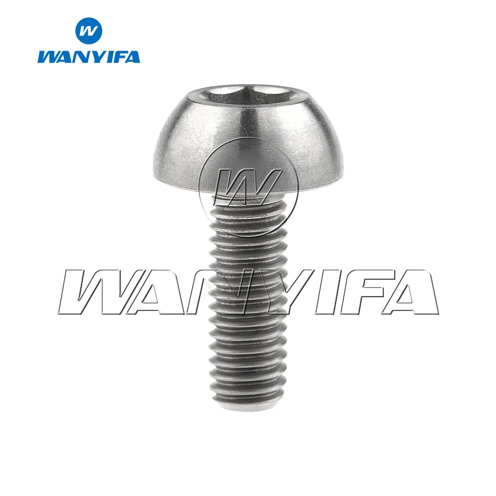 

Wanyifa Titanium Bolt Screw M6x17mm Semicircular Head for Bike Part Motorcycle Front Rotor Motor