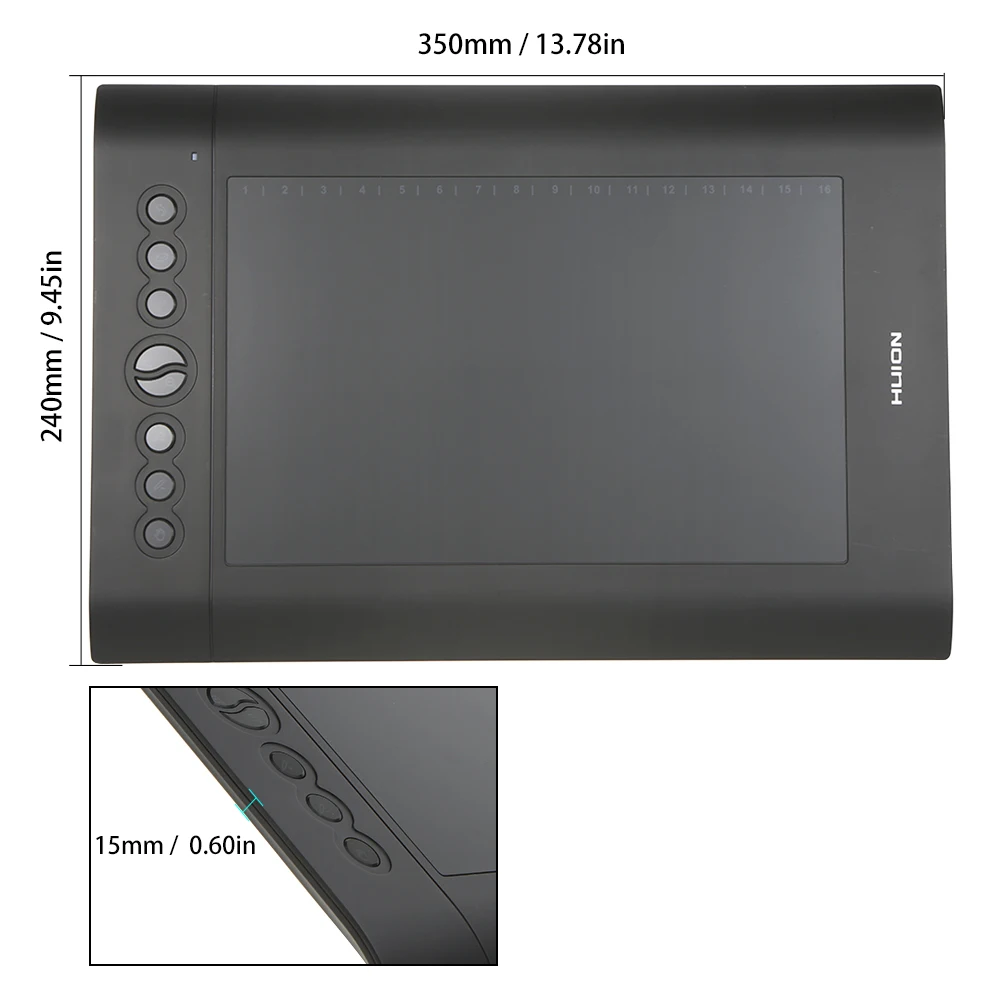 Графический планшет Huion USB H610 PRO цифровая плата перезаряжаемая ручка для