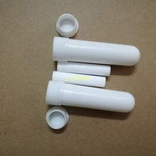 100 компл./лот Портативный освежающий носовой холодный ингалятор пустой карандаш для ингаляции эфирного масла белого цвета