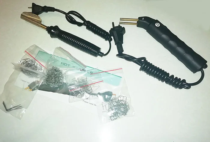 Профессиональный Горячий степлер пластиковая Ремонтная система сварочный пистолет бампер обтекатель авто инструмент для тела пластиковый сварочный штапельный паяльник