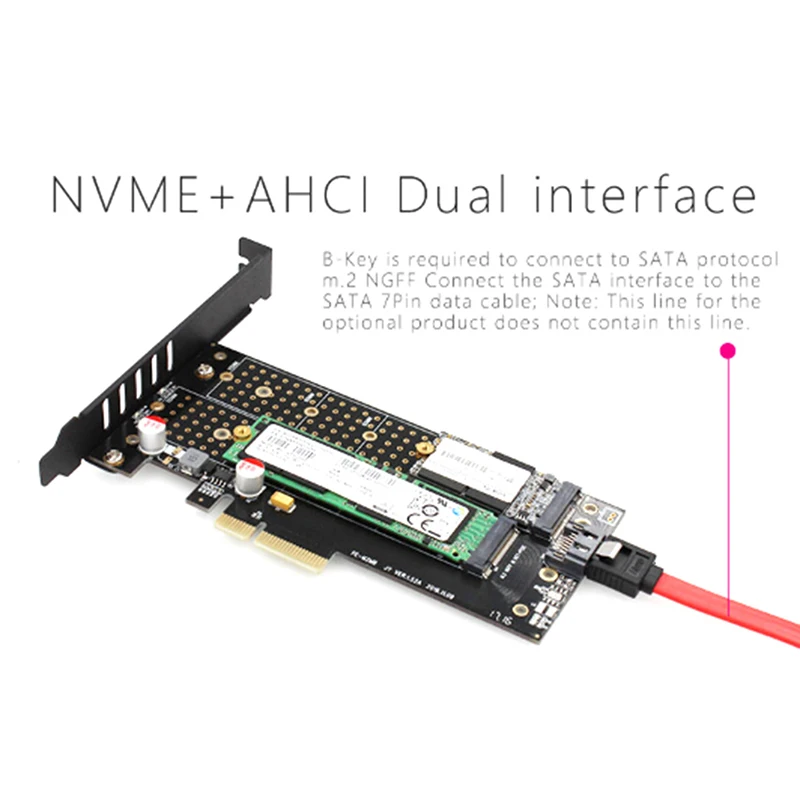 M.2 Накопитель SSD с протоколом NVME NGFF PCIe X4 M2 конвертер M2.pcie ssd-адаптер M2 M адаптер ключ M.2 Sata M ключ B