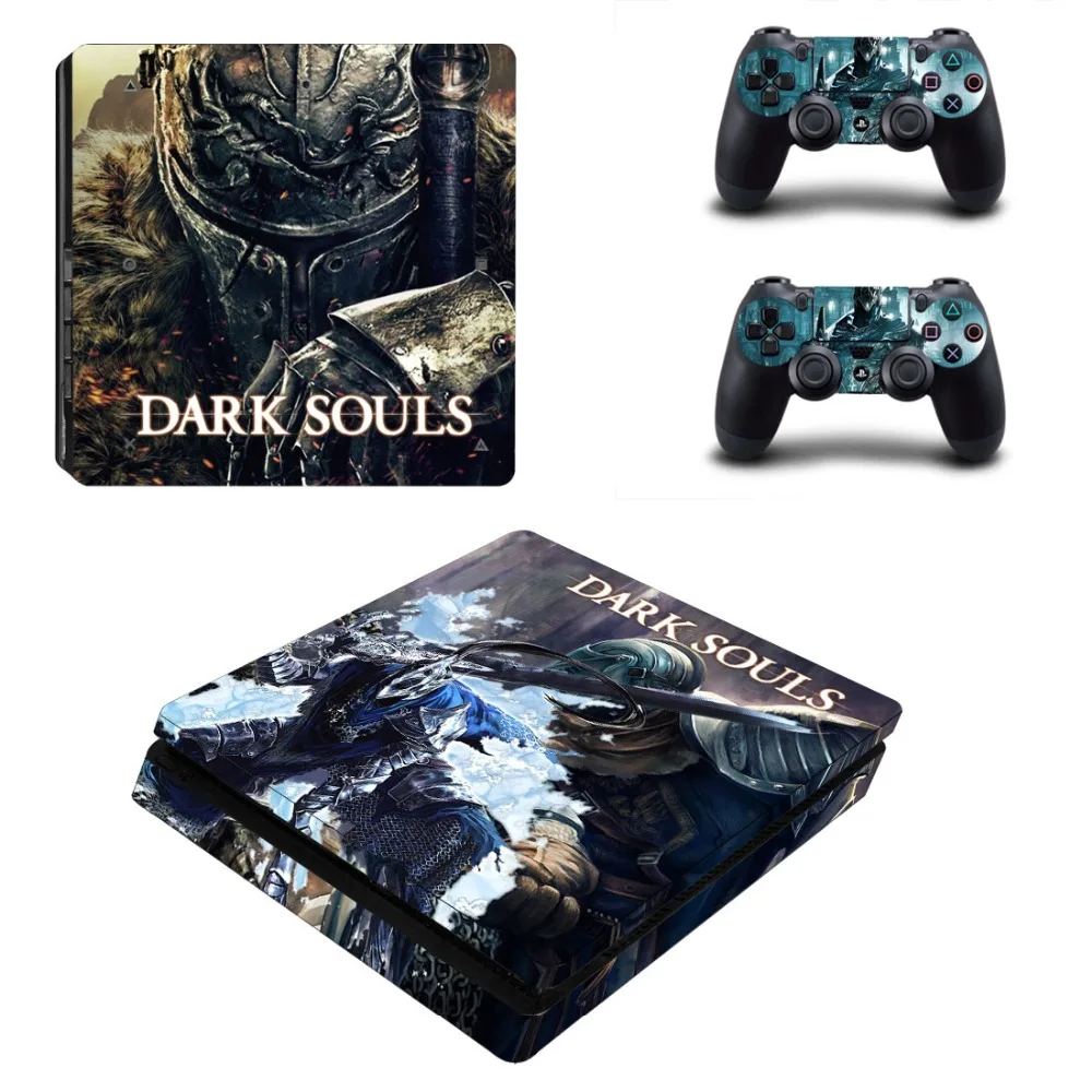 Игра Dark Souls PS4 тонкая кожа Наклейка виниловая для консоли Playstation 4 и 2 контроллеров PS4 тонкая кожа Наклейка