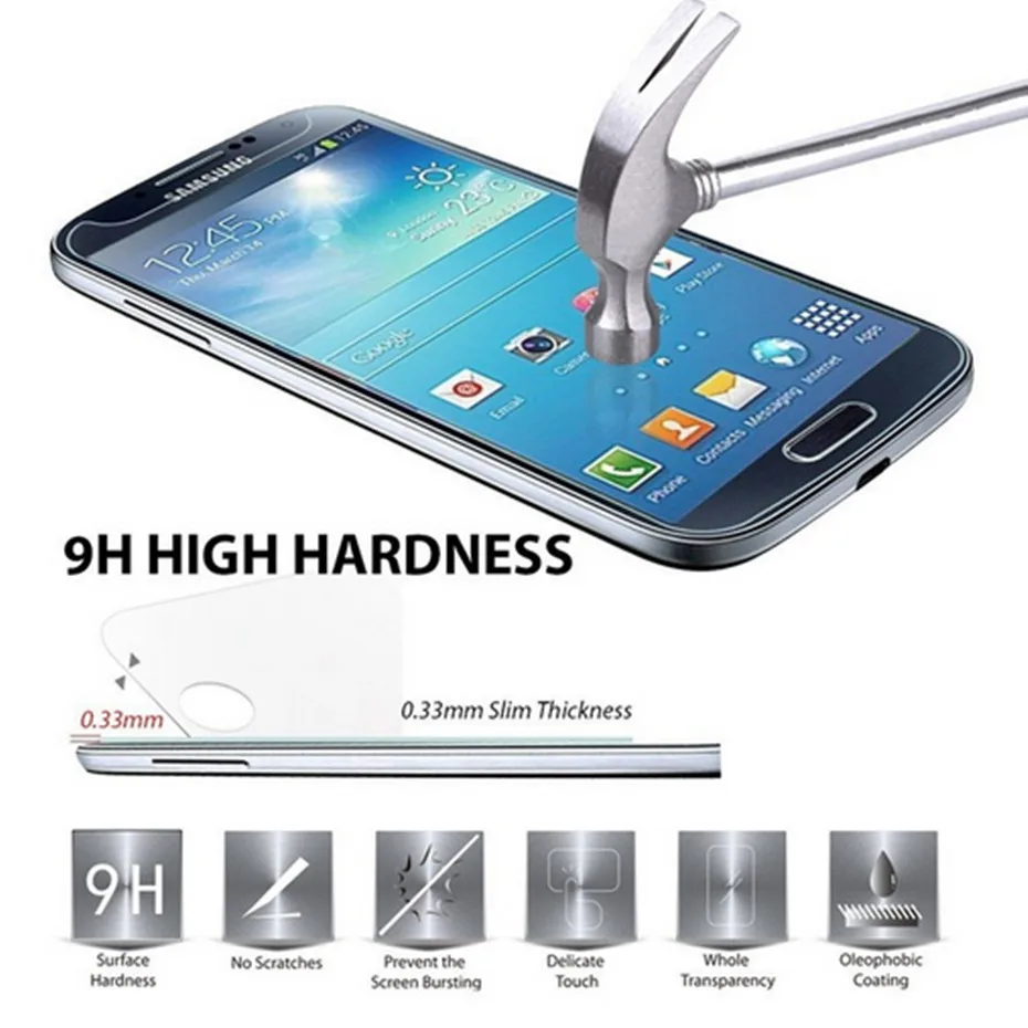 واقي للشاشة طبقة رقيقة واقية ل samsung galaxy J3 J5 J7 2017 2016 الزجاج المقسى ل samsung galaxy A3 A5 A7 2017 2016
