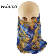 Miaoxi Лидер продаж женская модная летняя маска шарф для девочек вуаль козырек для лица леди Цветочный красота езда ветрозащитные маски