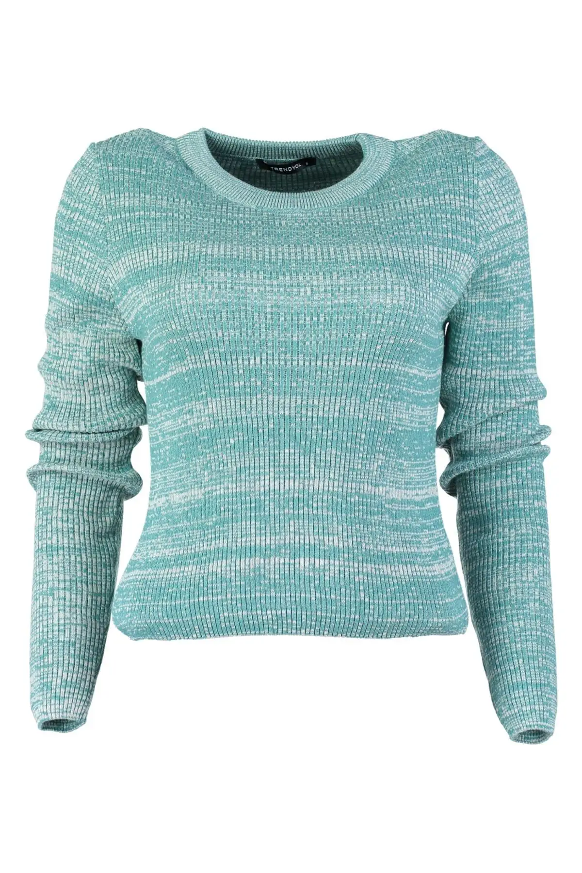 

Trendyol WOMEN-Turquoise Gradient Knitwear Sweater TWOAW20ZA0030