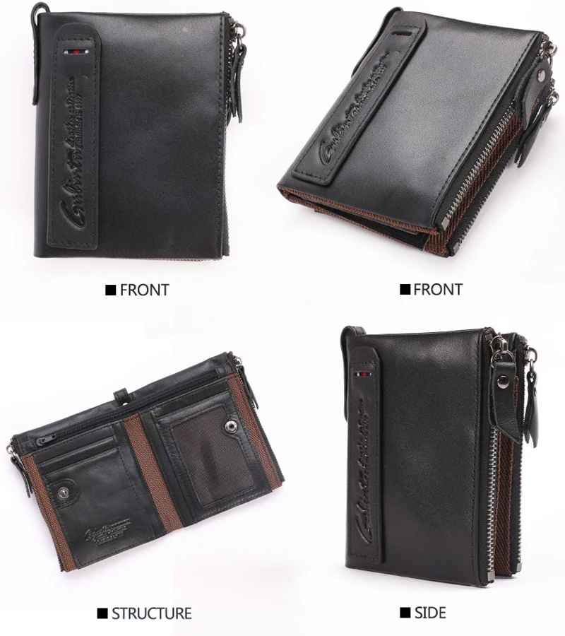 Genuine Leather Wallet Men Women (24)