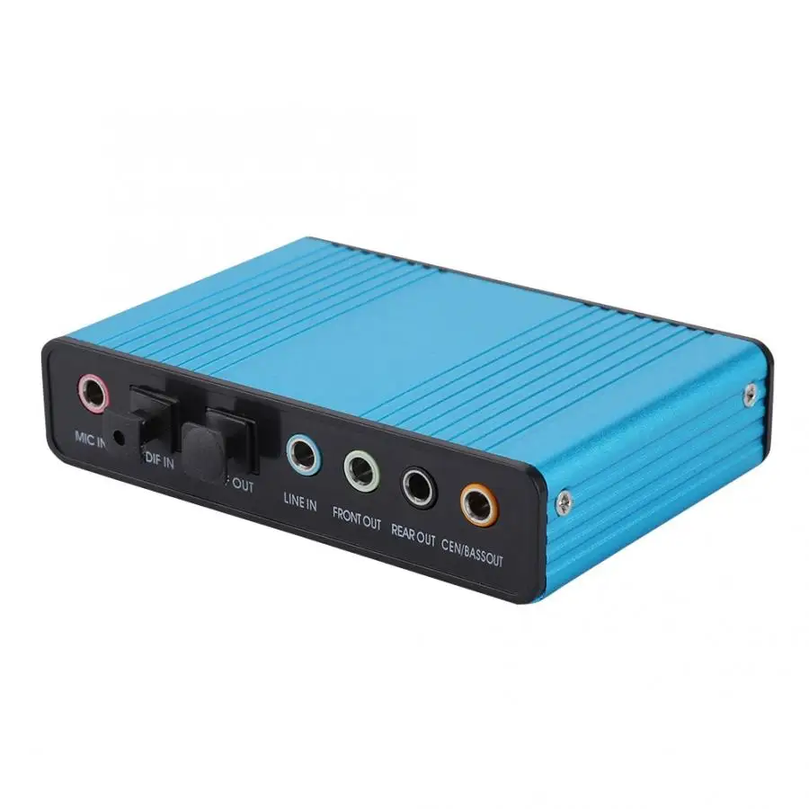 Лидер продаж звуковая карта 6 Каналов 5 1 USB внешний S/PDIF оптический аудио адаптер