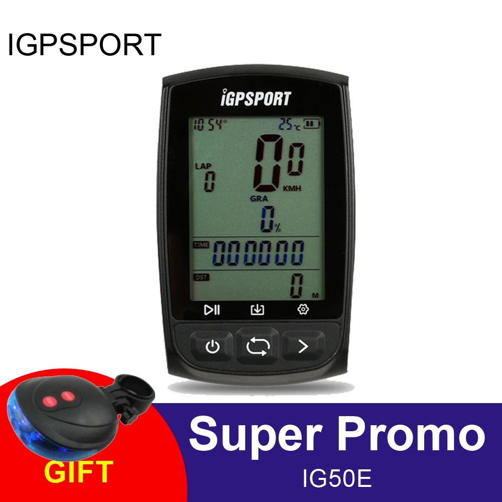 Велосипедный компьютер i GPS PORT IPX7 водонепроницаемый антибликовый экран скорость