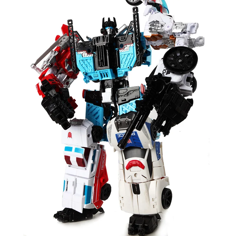

Haizhixing 5 IN 1 Anime Devastator Transformation Robot Car Toys boy Aircraft Tank Action Figures Model Kid Adult Collection Toy