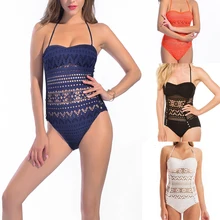 Сексуальный сдельный купальник, купальник, комплект бикини, Женский Одноцветный пляжный купальник, пляжный купальник, одежда для плавания