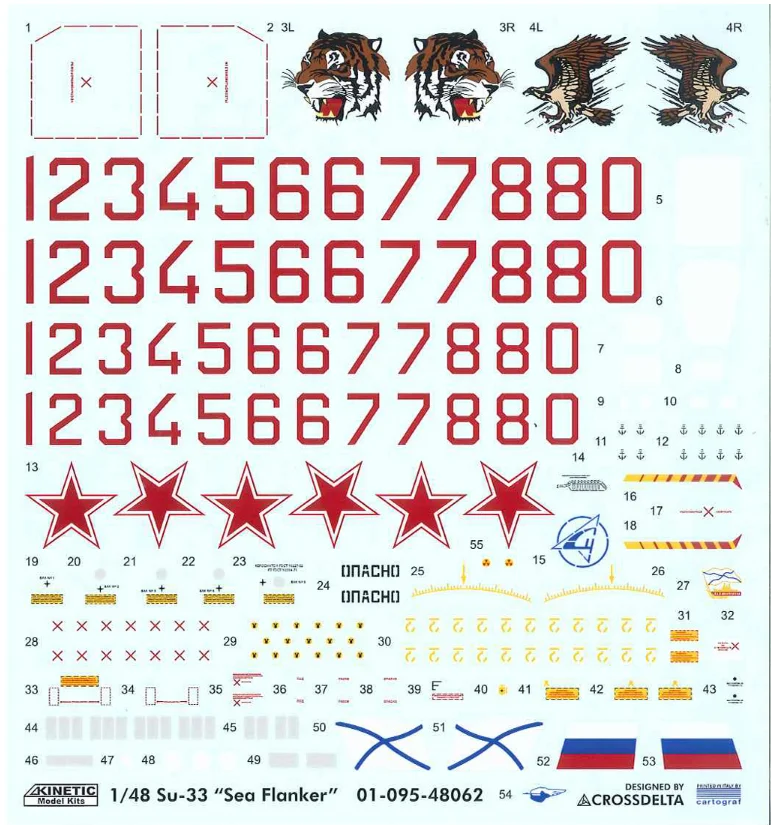 Набор моделей Kinetic 1/48 Su-33 Flanker D