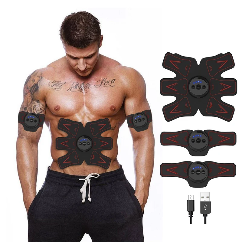 

Fitness Muscle Press Stimulator training apparatus Abs Abdominal Toning Belt Abdomen Arm simulators exercise Gym equipment