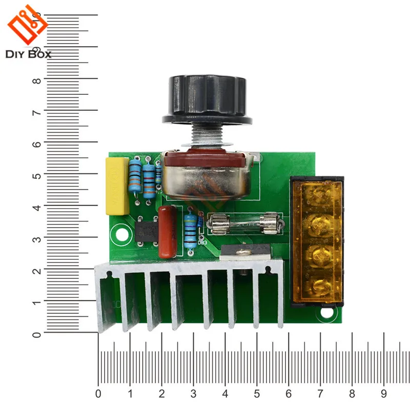 4000W 0-220V AC SCR Электрический Напряжение регулятор двигателя Скорость контроллер диммеры затемнения Скорость с Температура страхования