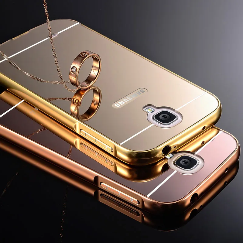 s4 mirror back aluminum bumper for samsung galaxy s4 i9500 shiny plating metal luxury s4 mirror back aluminum bumper for samsung galaxy s4 i9500 shiny plating metal luxury