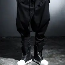 27-46 мужская одежда GD стилист волос мода уличная Нижняя промежность повседневные шаровары плюс размер сценические костюмы певицы