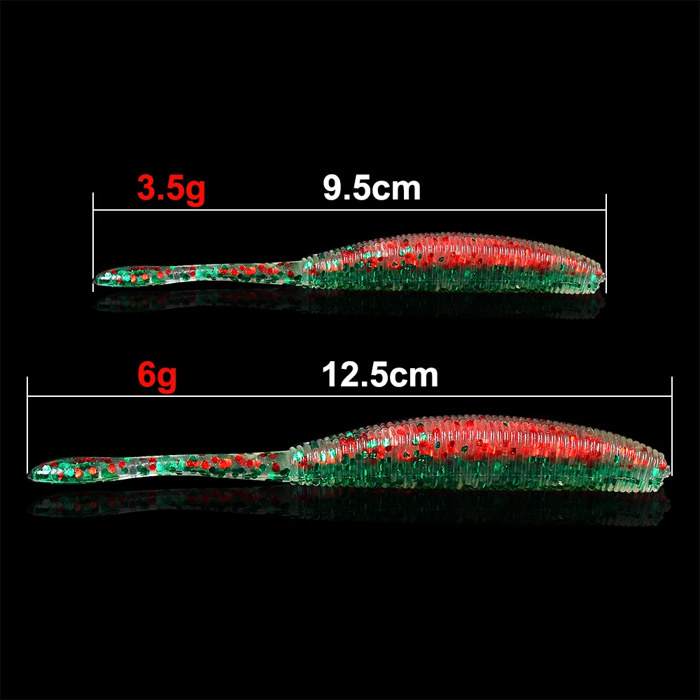 10 шт./пакет Мягкая приманка 0,12 oz-3,5 г рыболовные снасти мягкие приманки 10 цветов приманки для ловли рыбы, 9,5 см-3,7" для доставки прикорма и оснастки DW6058N9 искусственная приманка