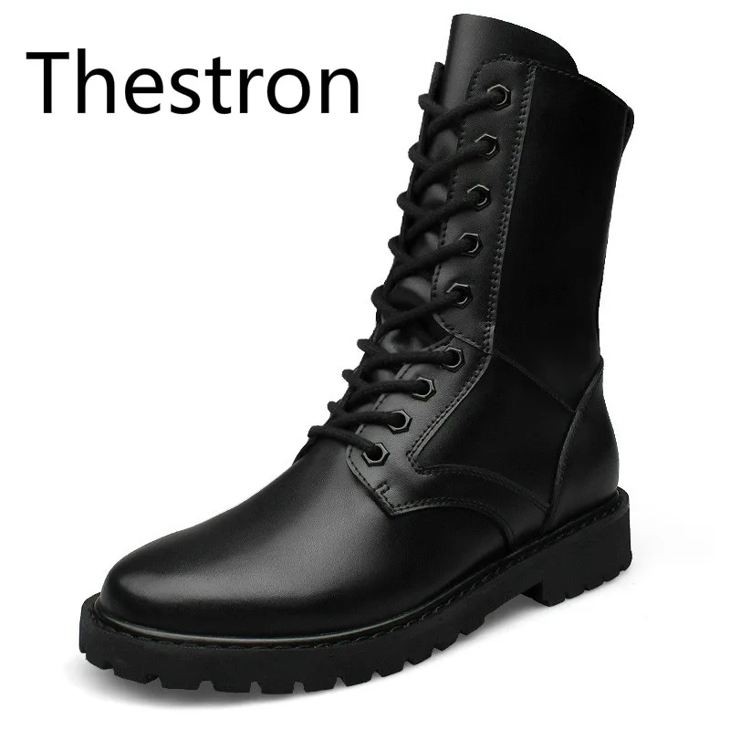 

Thestron Leisure Boots England Retro Shoes For Men Footwear Genuine Leather Hot Newest Men Spring Autumn Army Boots Waterproof