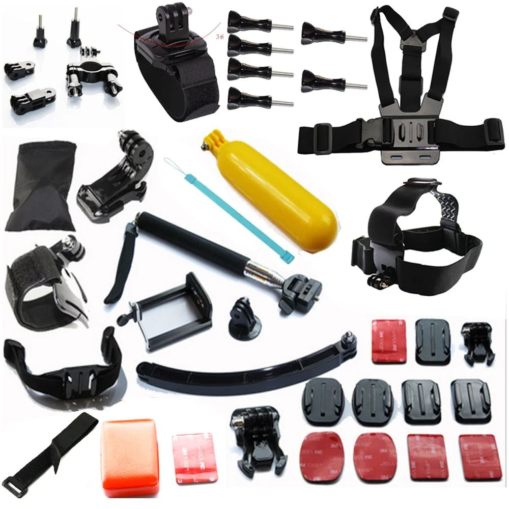 Wholesale BYNCG for Gopro Hero 5 Accessories Set Helmet Harness Chest Belt Head Mount Strap for Go pro Hero 3 4 Sj4000 Xiaomi YI Sjcam Buy Cheap BYNCG for Gopro Hero 5 Accessories Set Helmet Harness Chest Belt Head Mount Strap for Go pro Hero 3 4 Sj4000 Xiaomi YI Sjcam