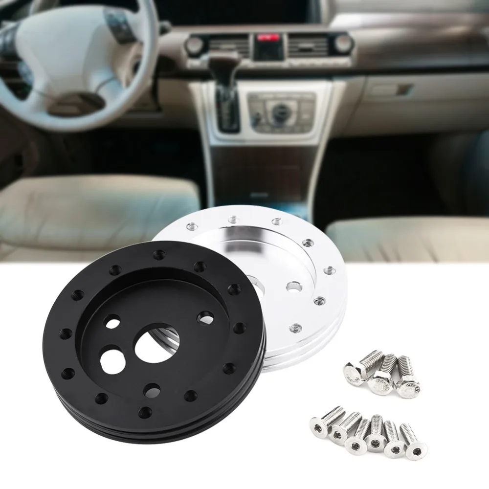 Car-Styling New Universal Car Spacer 0.5&quot Hub for 6 Hole Steering Wheel to 3 Adapter Boss Popular Black / Silver | Автомобили и
