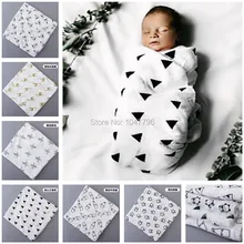 110 110CM font b Organic b font Cotton Muslin font b Swaddle b font Blanket Newborn