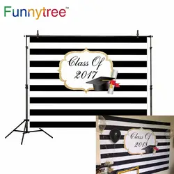 Funnytree фотографии фонов черный и белый полосы логотип рамки на заказ год Университет Выпускной фото задний план обои