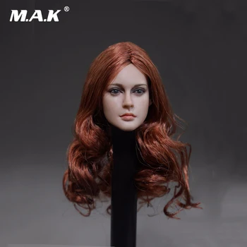 

1/6 Scale European Red Long Hair Female Head Sculpts For 12" Female Action Figures Bodies Dolls Toys Gifts Collections