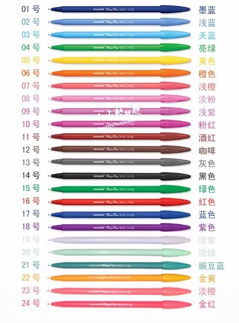 24 шт. каракули Multi-Корея цвет ручки цвет канцелярских воды ручка на водной основе пера Фломастеры для рисования