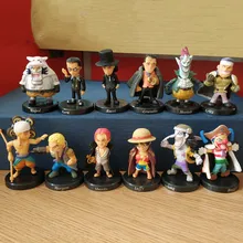 Anime One Piece 12pcs/set Luffy Sabo Shanks Lucci Crocodile Moria Buggy Enel PVC Figures Collectible Model Toys 5cm Anime One Piece 12pcs/set Luffy Sabo Shanks Lucci Crocodile Moria Buggy Enel PVC Figures Collectible Model Toys 5cm