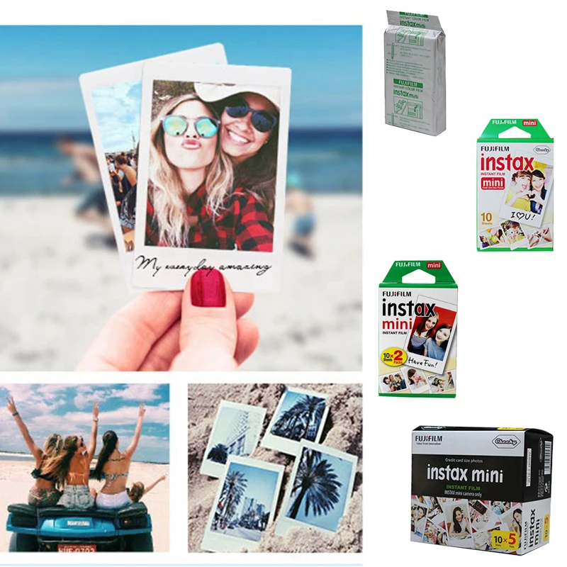 Fujifilm Instax Mini фильм белый край Фотобумага s для Камера мини 8/7 S/25/70/90 Фотоаппарат моментальной печати смешные мини-фильм Фотобумага