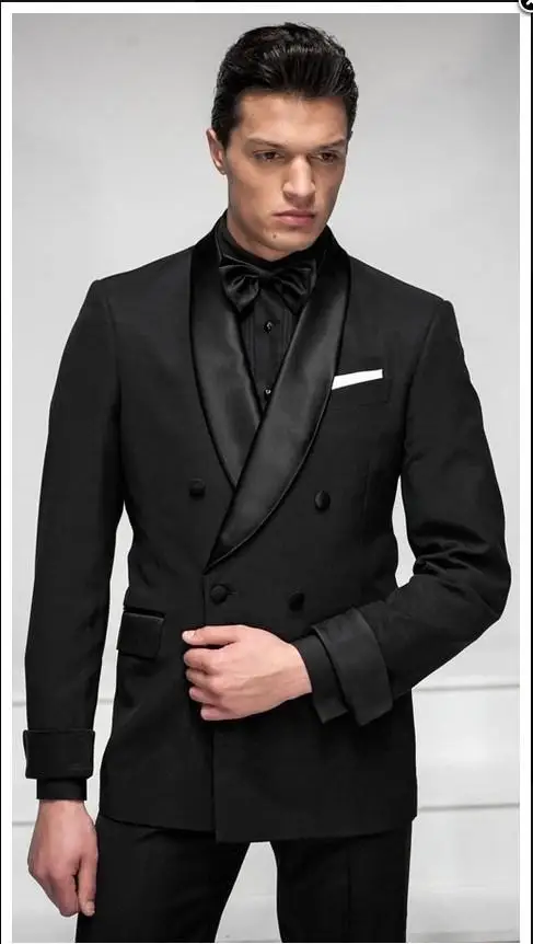 Dark Grey Mens Suits Groom Tuxedos Three Custom Made Great Gatsby