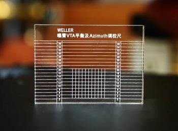 

WELLER Tonearm VTA & Cartridge Azimuth Ruler