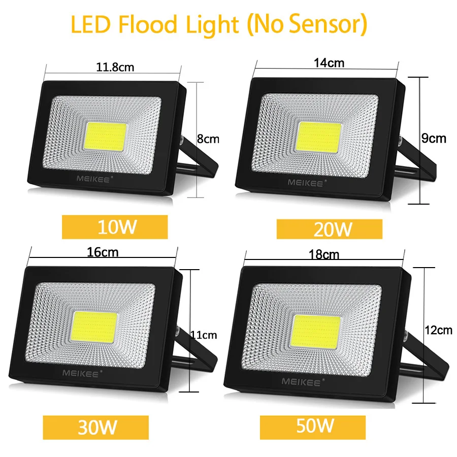 Comprar 10W 20W 30W 50W al aire libre LED Luz de inundación AC110V 220V impermeable Reflector LED proyector al aire libre lámpara de proyector