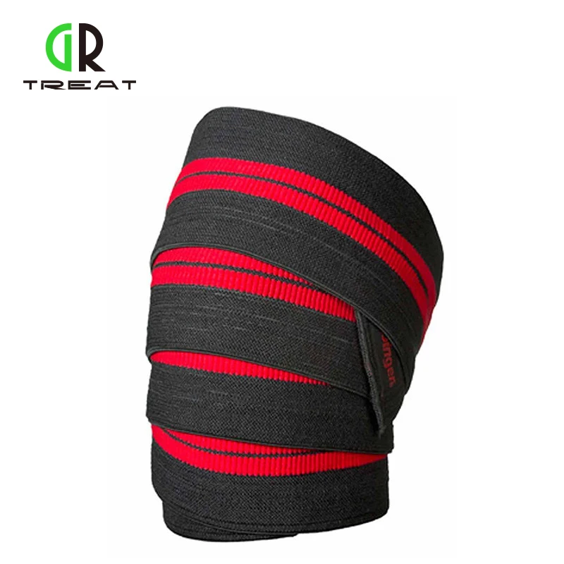 1 Pair GR Power Weight Lifting Knee Straps Lifter Lifting Wraps Elbow