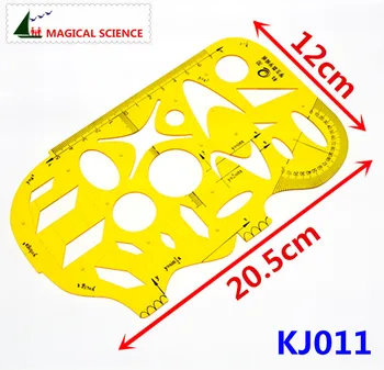 

plastic Students' Mathematical templates Multifunctional Drawing rulers Function Geometry Protractor straightedge KJ011