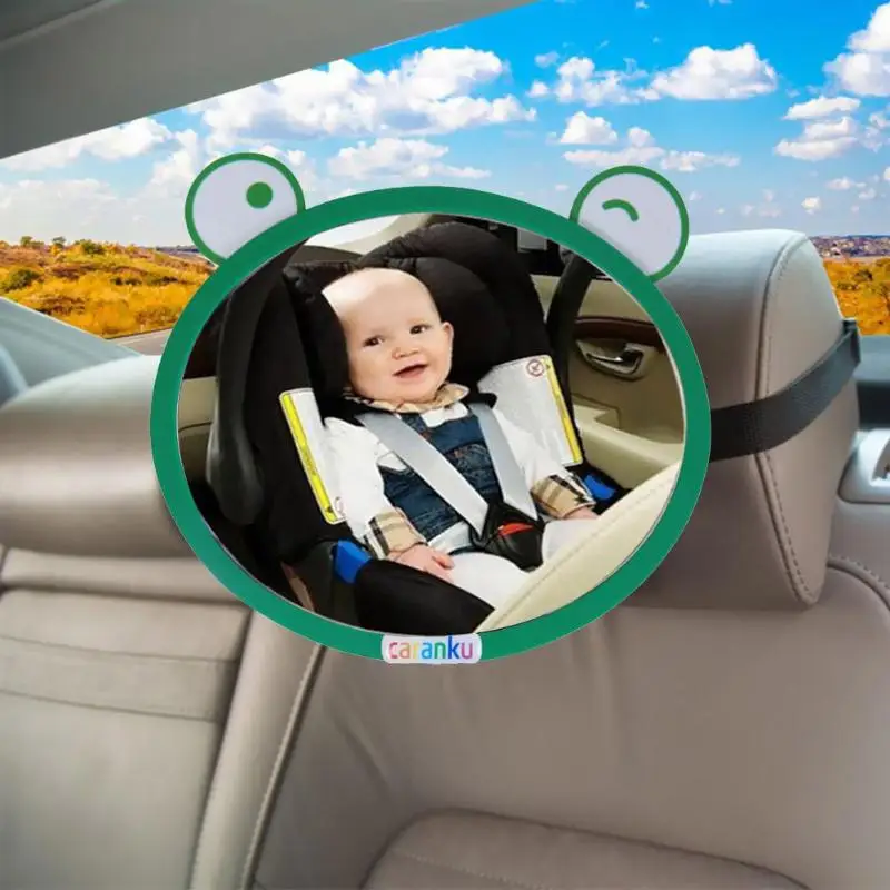 Cartoon Car Accessories Rearview Mirror Wide View Rear for Baby Safety Seat