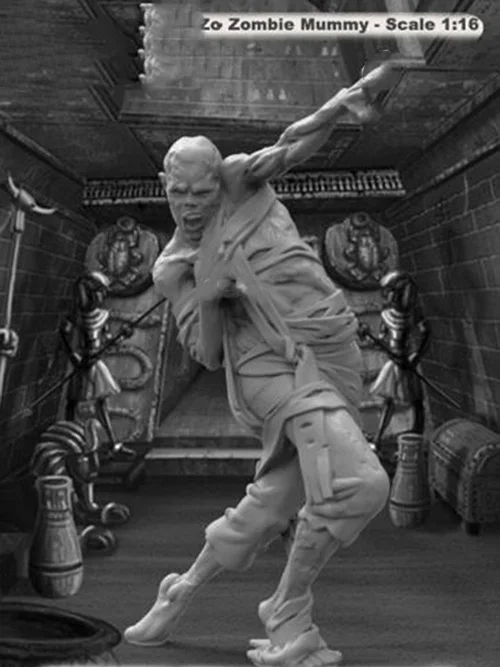 

1/16 Zombie - stand fantasy man 1/16 Resin figure Model kits Miniature gk Unassembly Unpainted