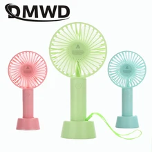 DMWD Мини Ручной Электрический вентилятор охлаждения портативный USB Перезаряжаемый Настольный кулер небольшой открытый кондиционер вентилятор вентиляторы