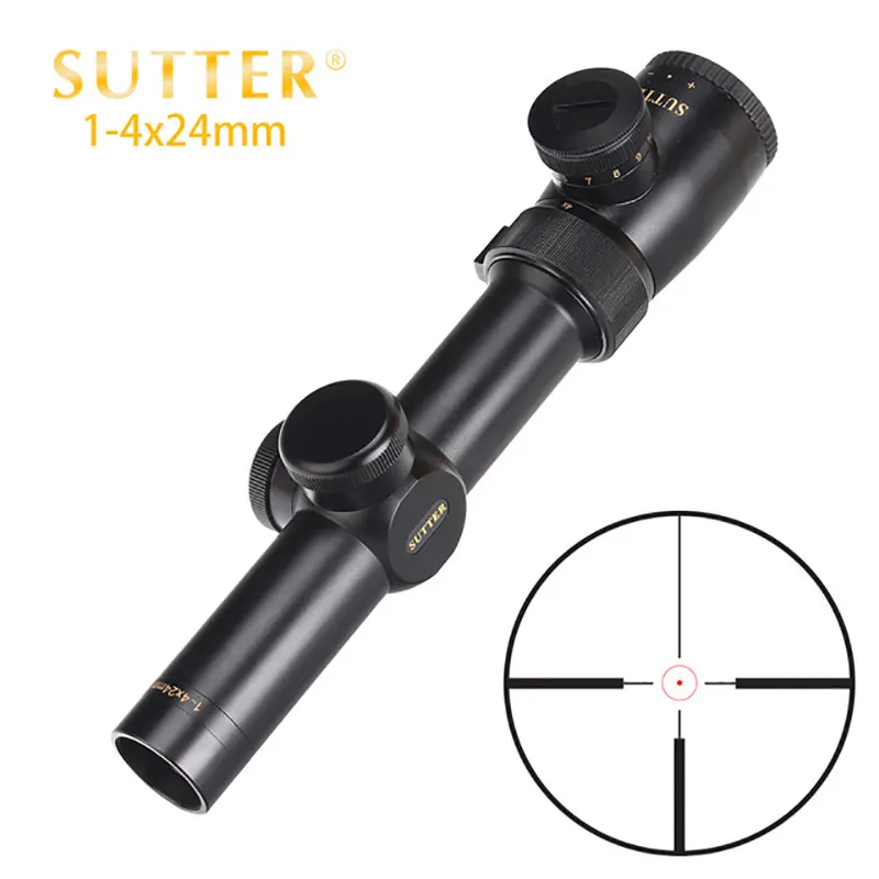 

Lambul 1-4X24 R29 Bullseye Riflescope Tactical Rifle Scope Hunting Scopes Hunting Airsoft Air Guns Scope Optics Riflescope Sight
