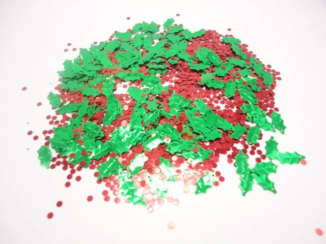 2018 рождественские украшения стола 50 г Рождественская елка конфетти блестки